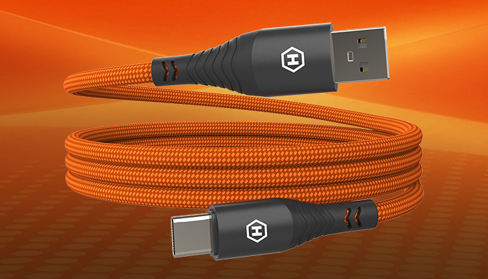 HAMMER KABEL USB A DO C  zwunięty