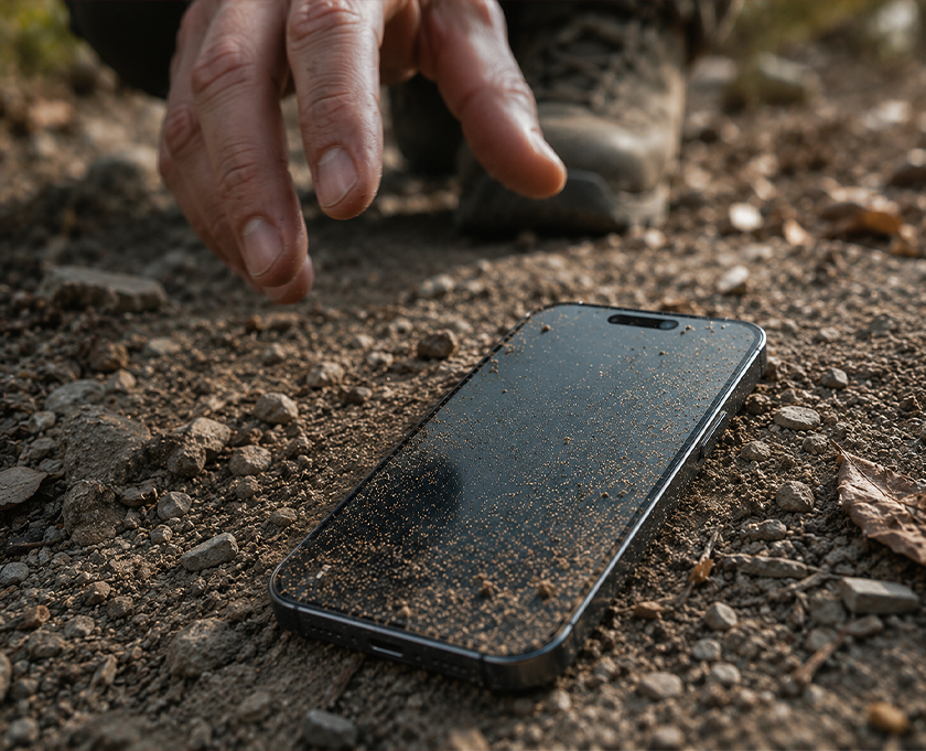 Mężczyzna sięga po telefon