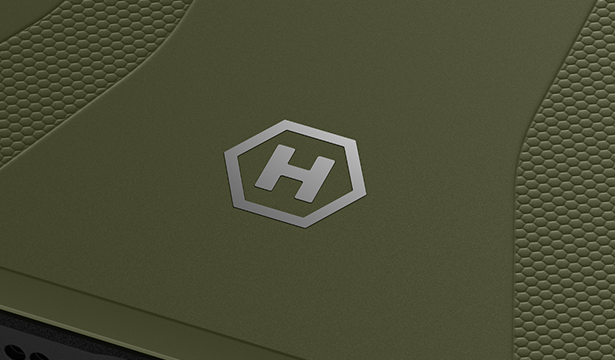 HAMMER BLADE V 5G ME zoom na logo plecki