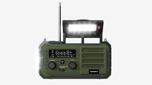 Wielofunkcyjne radio awaryjne z Bluetooth i powerbankiem