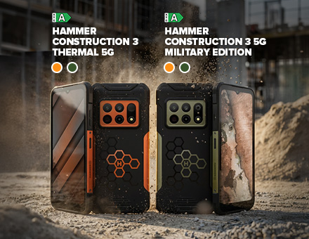 HAMMER CONSTRUCTION 3 5G i CONSTRUCTION 3 THERMAL 5G na tyle budowy i piasku