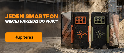 Baner HAMMER CONSTRUCTION 3 THERMAL 5G i MILITARY EDITION z pancernymi smartfonami oraz hasłem Jeden smartfon, więcej narzędzi do pracy