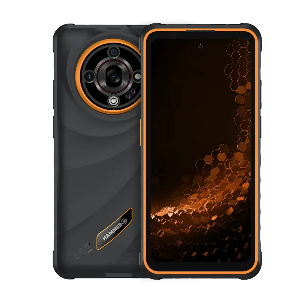 SMARTFON HAMMER IRON 6 5G 6/128 GB pomarańczowy