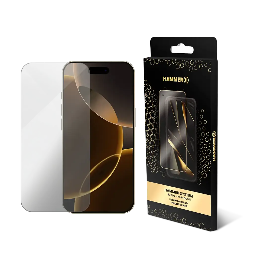 HAMMER SYSTEM szkło hybrydowe iPhone 16 Pro