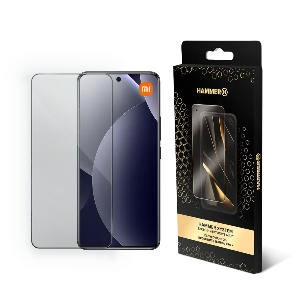 HAMMER SYSTEM Szkło hybrydowe MATT Redmi Note 15 Pro/Pro+