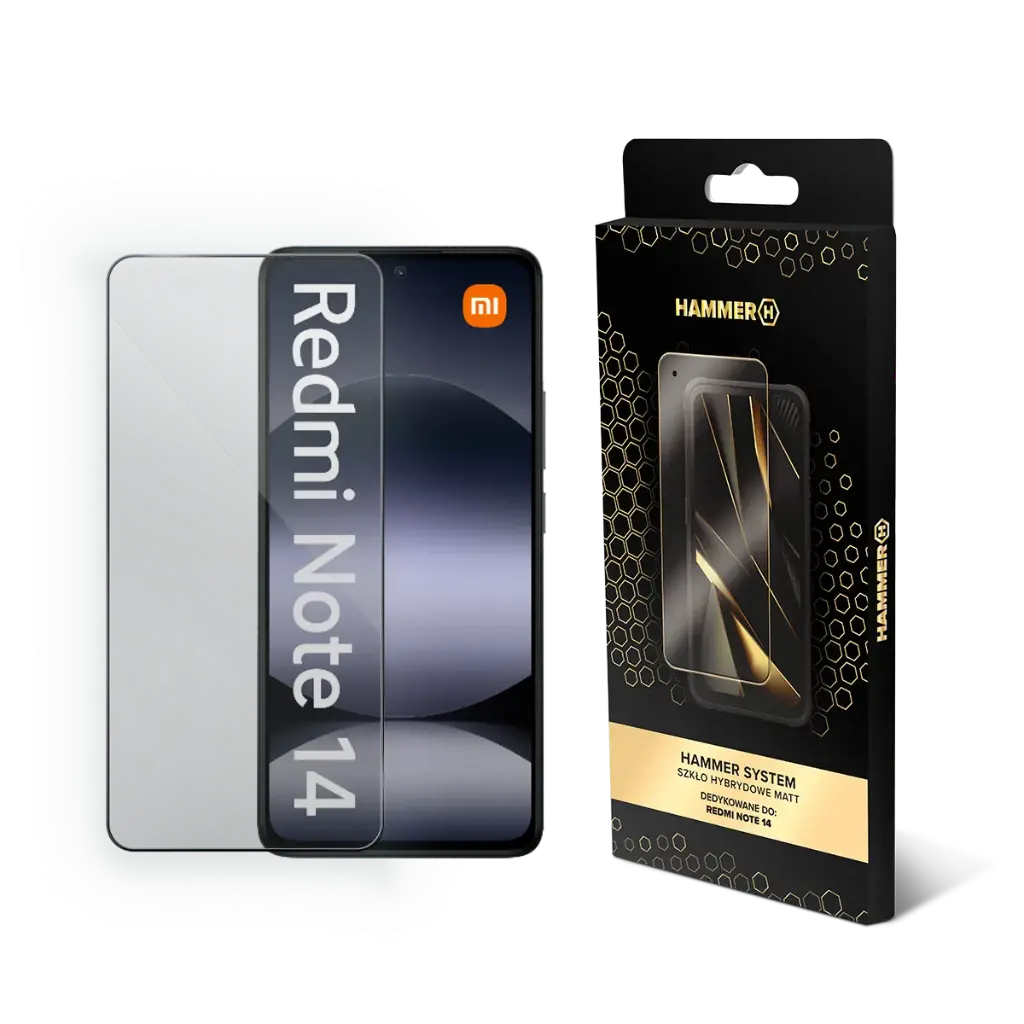 HAMMER SYSTEM Szkło hybrydowe MATT Redmi Note 14