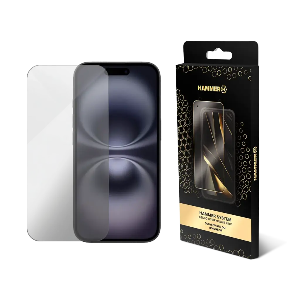 HAMMER SYSTEM szkło hybrydowe PRIV iPhone 16