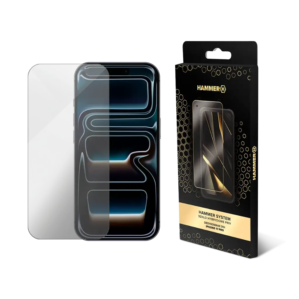 HAMMER SYSTEM szkło hybrydowe PRIV iPhone 17 Pro