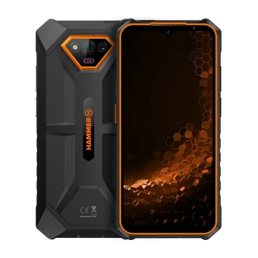 [TEL000845] SMARTFON HAMMER IRON V pomarańczowy