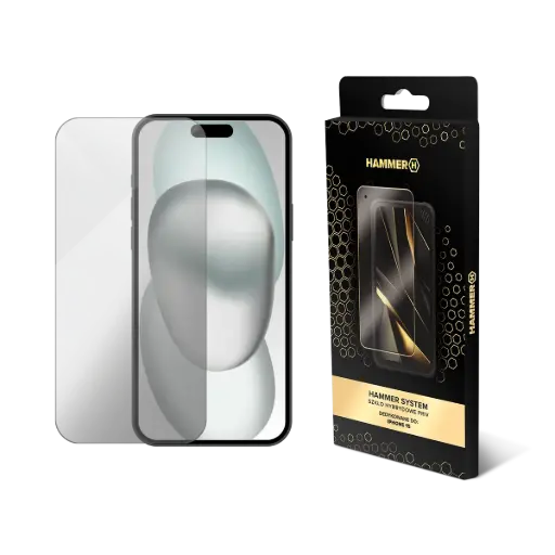 [AKC001516] HAMMER SYSTEM szkło hybrydowe PRIV iPhone 15