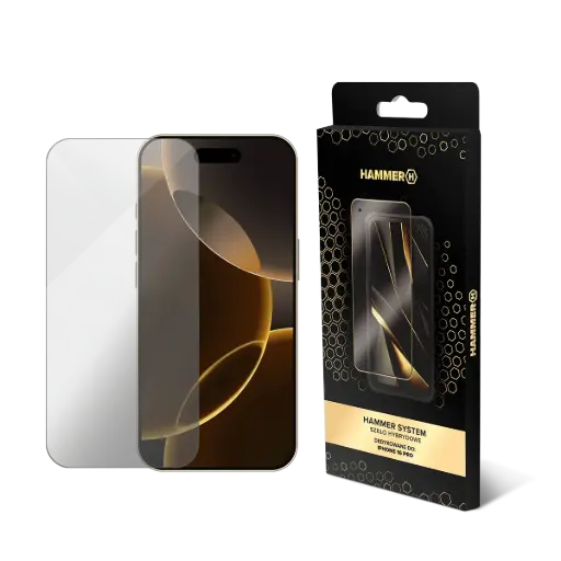 [AKC001562] HAMMER SYSTEM szkło hybrydowe iPhone 16 Pro