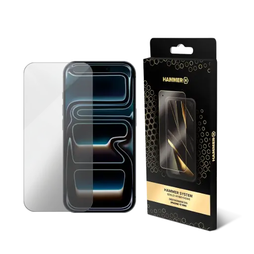 [AKC001565] HAMMER SYSTEM szkło hybrydowe iPhone 17 Pro