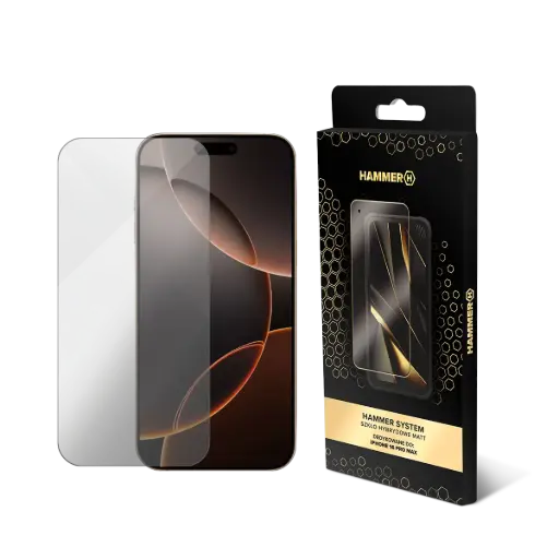 [AKC001583] HAMMER SYSTEM Szkło hybrydowe MATT iPhone 16 Pro Max