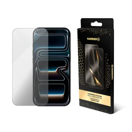 [AKC001605] HAMMER SYSTEM szkło hybrydowe PRIV iPhone 17 Pro
